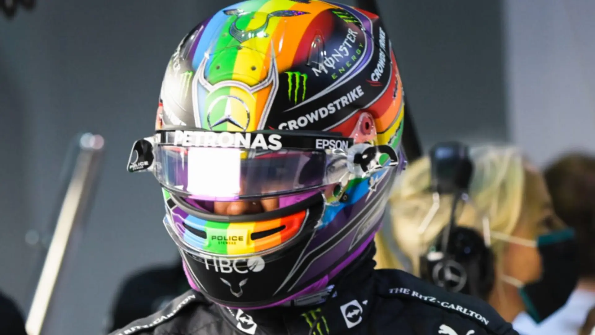 El reivindicativo casco de Hamilton en Qatar