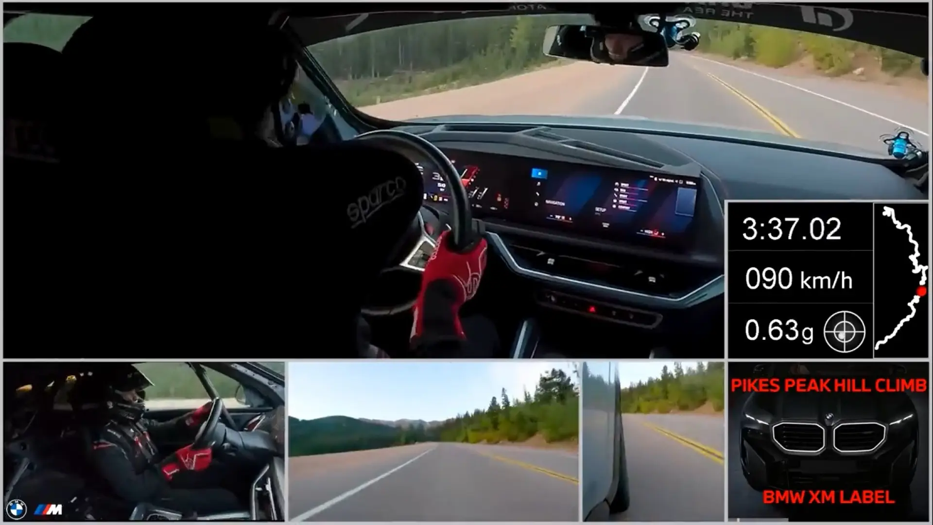 VÍDEO: Vive desde dentro el récord del BMW XM Red Label en Pikes Peak