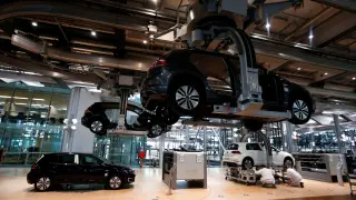 Fábrica de coches eléctricos de Volkswagen en Dresde (Alemania)