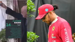 Lewis Hamilton entrando al paddock del Gran Premio de Singapur 2025
