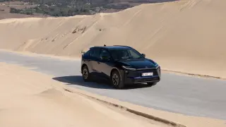 Toyota BZ4X en movimiento