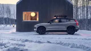 Coche eléctrico en inverno