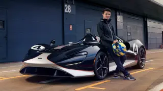 Lando Norris con el McLaren Elva