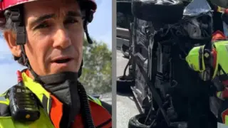 Un bombero alarma sobre el uso de la V16.