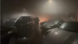 Captura de imagen del vídeo proporcionado por la Comunidad de Madrid del interior del concesionario