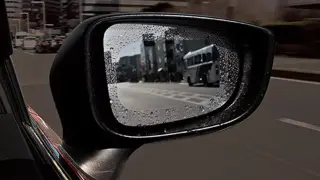 lluvia retrovisor