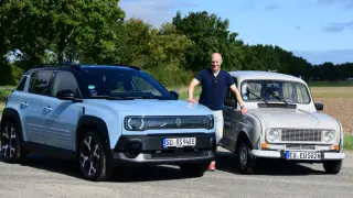 Comparativa del Renault 4 E-Tech eléctrico frente a un R4 de 1961