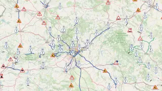 Mapa DGT para ver el estado de las carreteras afectadas nieve.