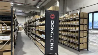 Una parte del almacén de Dongfeng en Mejorada del Campo.