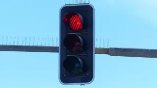 Conductor se libra de una multa por saltarse un semáforo en rojo en Madrid.