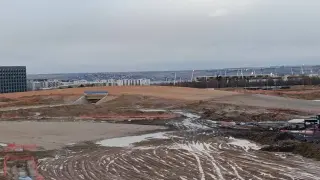 Así avanzan las obras de 'La Monumental', la curva peraltada del Madring
