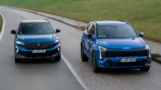 Comparativa del Renault Austral Full Hybrid E-Tech 200 vs Kia Sportage 1.6 T-GDI AWD. Morros.