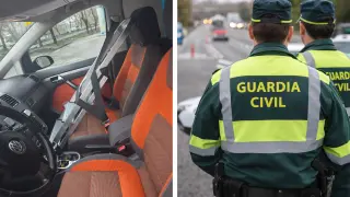 A la izquierda, la foto que ha subido a sus redes sociales Chefoabella con la escalera por la que ha sido multado.