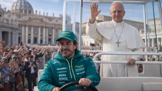 Fernando Alonso fue propuesto para llevar el papamóvil