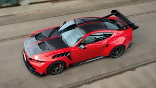 Ya he probado el Ford Mustang GTD. Vista cenital.