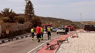 La policía apareció a los pocos minutos de lo sucedido