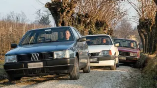 Comparativa de clásicos: Fiat Croma contra Opel Rekord y Volkswagen Passat.