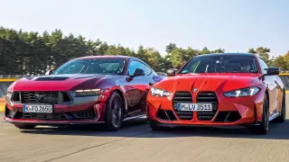 Comparativa del Ford Mustang Dark Horse vs. BMW M4 Coupé.
