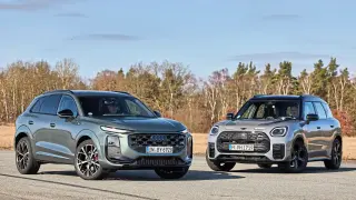 Comparamos el Audi Q3 SUV TFSI quattro vs Mini Countryman S All4. Morros.