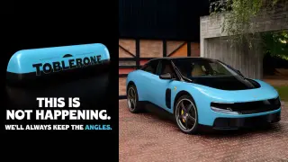 Toblerone se burla del Ferrari Luce.
