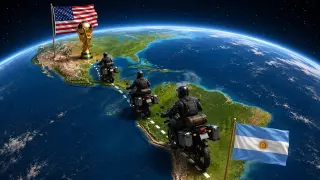 Tres amigos en moto recorren el camino entre Alaska y Argentina
