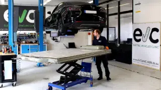 El taller de EV Clinic.