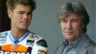 Fonsi Nieto junto a su tío Ángel durante su etapa deportiva.