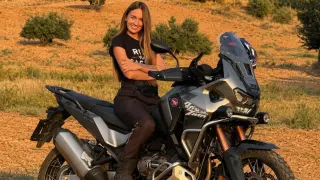 Andrea Bautista, motera.