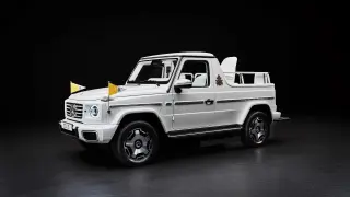 Mercedes Clase G eléctrico que utiliza León XIV.