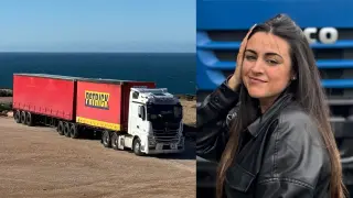 Andrea Fernández, la camionera que ama su trabajo