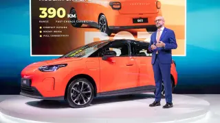 Presentación de Leapmotor en el Salón del Automóvil de París 2026.
