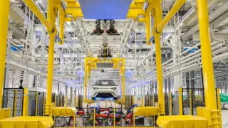 Línea de fabricación de modelos BYD.