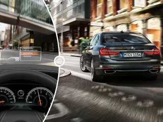 El Head-Up Display del BMW Serie 7