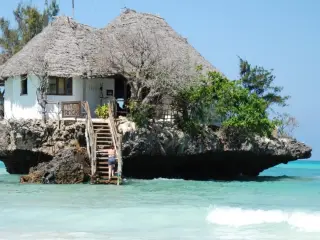 Restaurante The Rock, Zanzibar.