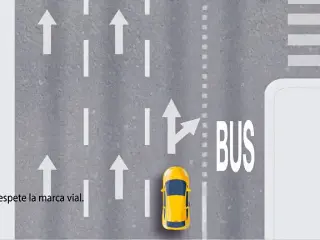 VÍDEO: Así debes girar si vas a invadir un carril bus, ¿lo sabías?