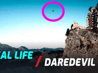 Daredevil Jumps His Motorcycle Off A 443-Foot Cliff