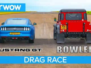 Ford Mustang vs Bowler Bulldog - 5.0-litre V8 DRAG RACE, ROLLING RACE & BRAKE TEST