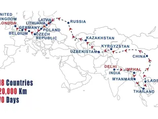 Esta será la ruta que seguirá el 'Bus to London'