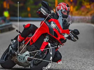 Ducati Multistrada 1200 : ángulos de inclinación