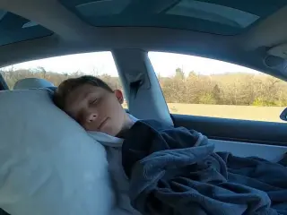 Sleeping in my Tesla while driving