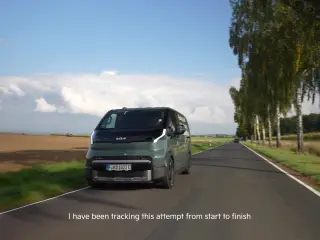 La Kia PV5 Cargo bate un récord mundial Guinness