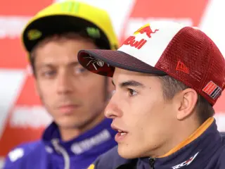El gesto de deportividad de Marc Márquez con Rossi