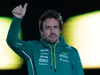 Fernando Alonso durante el GP de Catar 2025