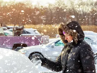 Coche en invierno