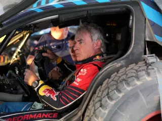 Carlos Sainz, en su última participación en el Dakar