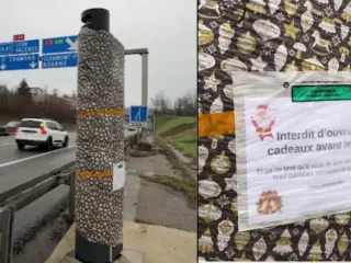 Un misterioso elfo evita multas a diversos conductores franceses como regalo navideño