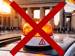 Alemania rechaza la baliza V16 y tiene su propio sistema.