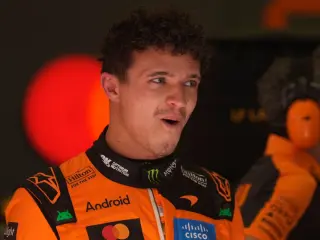 Lando Norris durante los test de pretemporada de 2026 en Baréin