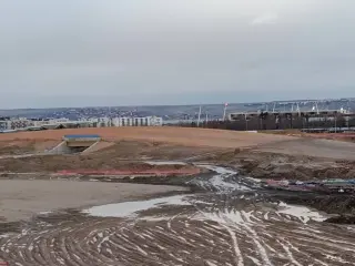 Así avanzan las obras de 'La Monumental', la curva peraltada del Madring