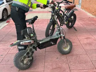 patinete eléctrico modificado motor gasolina